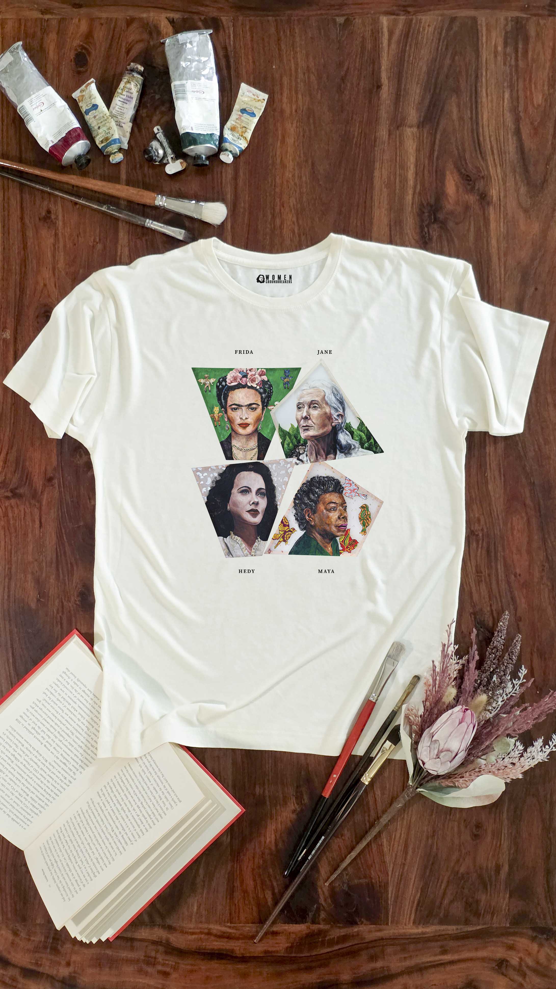 Four Paintings | Organic Cotton T-Shirt With Original Design