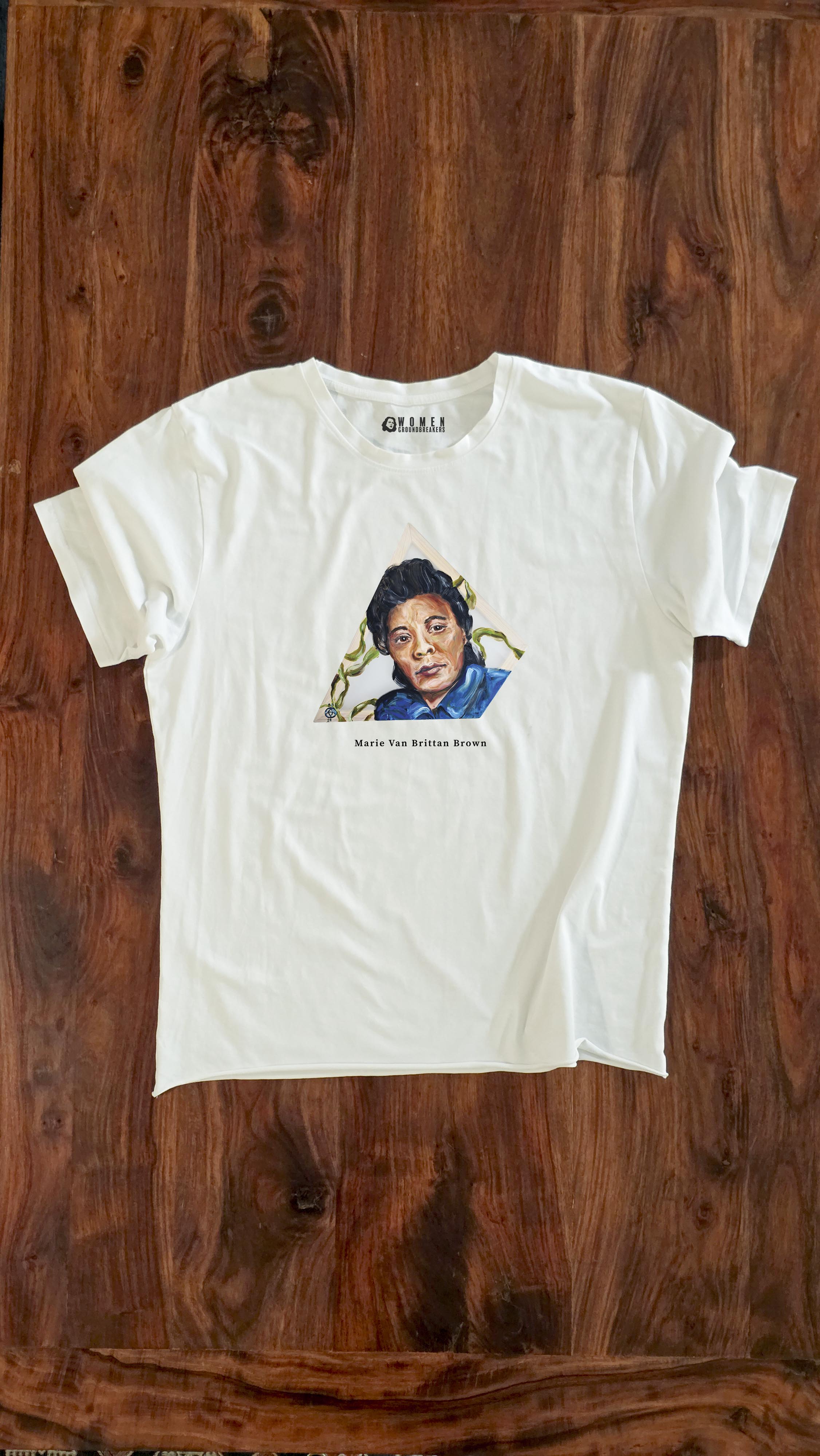 Marie Van Brittan Brown | Organic Cotton T-Shirt With Original Design