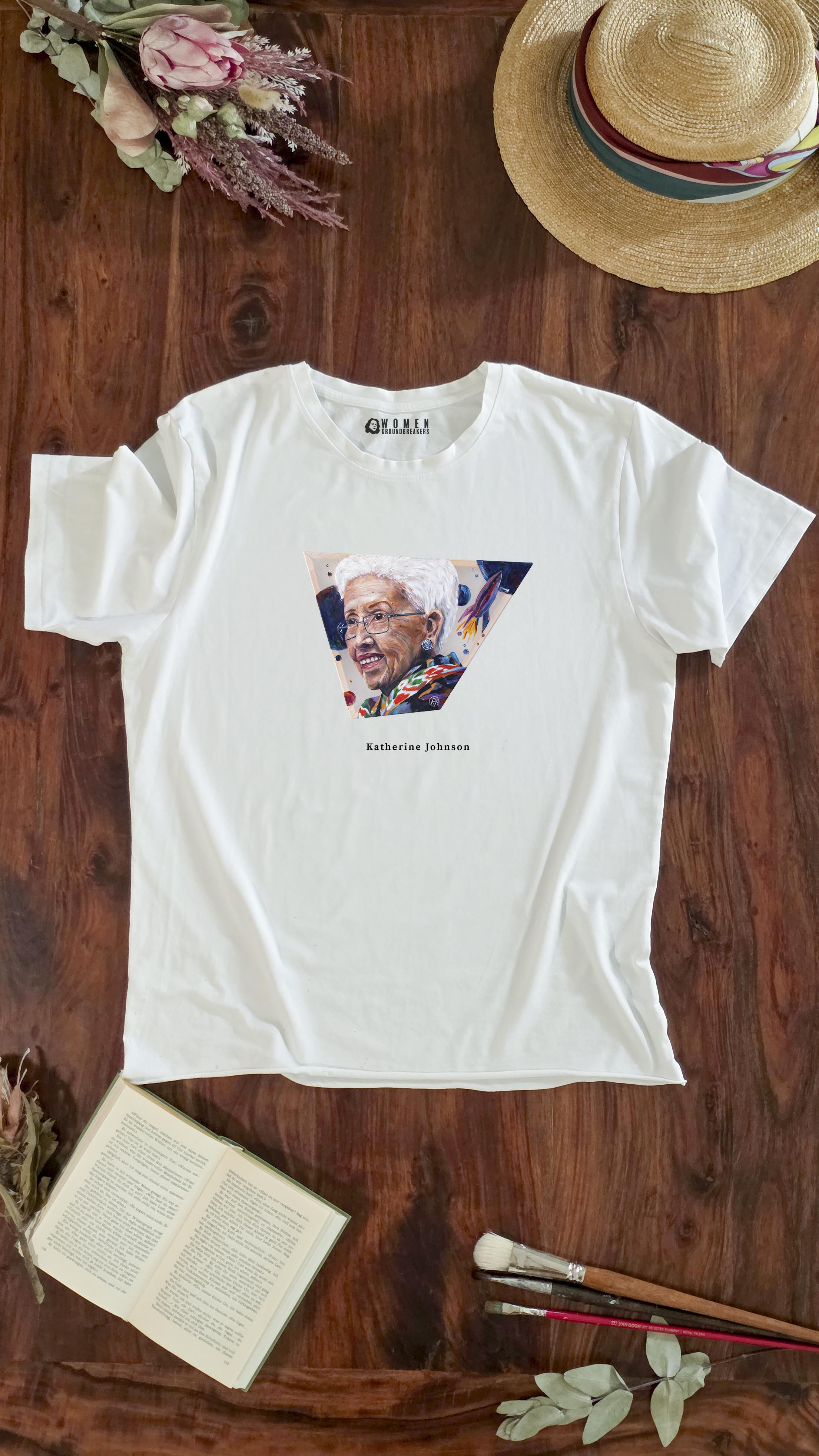 Katherine Johnson | Organic Cotton T-Shirt With Original Design