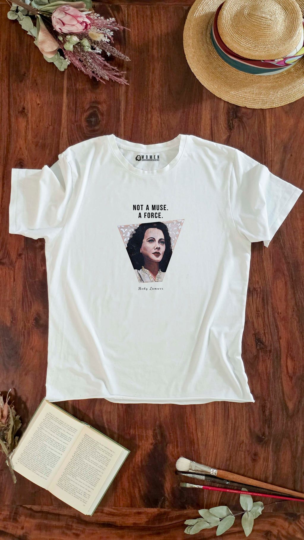 Hedy Lamarr 'Not A Muse' | Organic T-Shirt With Original Design